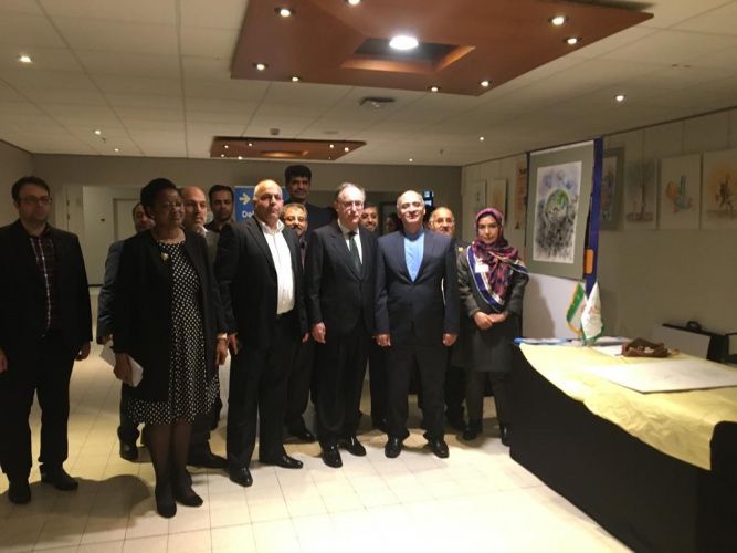 درخشش دانش آموخته هنرمند مرکز آموزش علمی کاربردی افق در اجلاس جهانی منع گسترش سلاح های شیمیایی