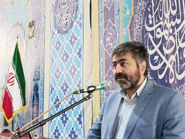 سخنرانی مدیرکل حوزه ریاست ، روابط عمومی و پاسخگوئی به شکایات دانشگاه جامع علمی کاربردی پیش از خطبه های نماز جمعه شهرقدس