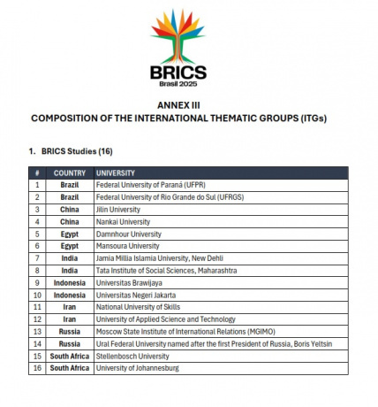 عضویت دانشگاه جامع علمی کاربردی در شبکه دانشگاهی بریکس