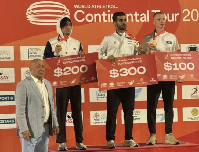 کسب مدال طلای مسابقات بین المللی دوومیدانی جام کازانف قزاقستان توسط دانشجوی دانشگاه جامع علمی کاربردی